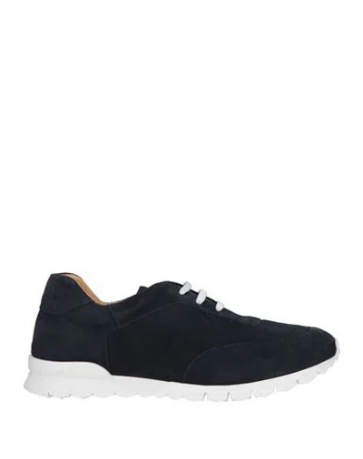 Kiton Man Sneakers Navy Size 8 Leather