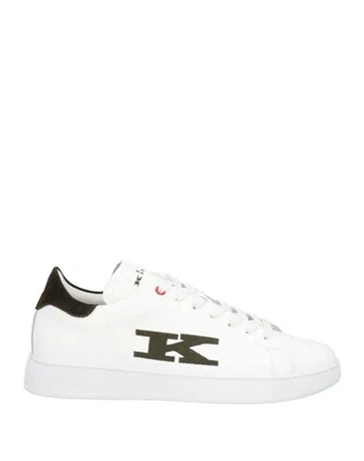 Kiton Man Sneakers White Size 8.5 Calfskin