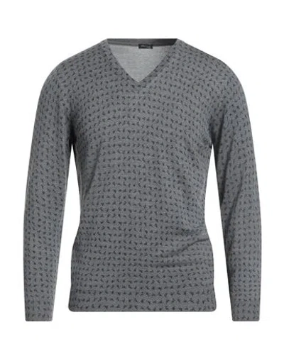 Kiton Man Sweater Grey Size 40 Cashmere, Silk In Gray