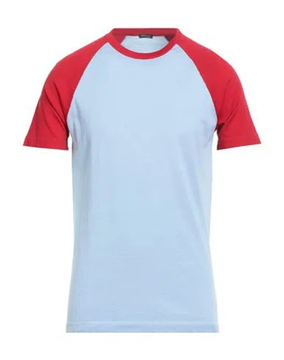 Kiton Man Sweater Sky Blue Size 40 Cotton