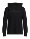 Kiton Man Sweatshirt Black Size L Cotton, Elastane In Black