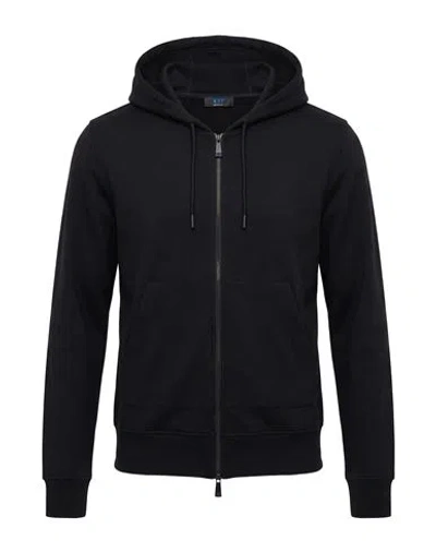 Kiton Man Sweatshirt Black Size M Viscose, Elastane