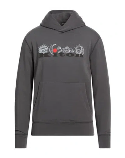 Kiton Man Sweatshirt Grey Size L Cotton, Elastane In Gray
