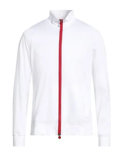 Kiton Man Sweatshirt White Size 3xl Cotton