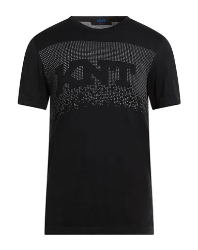 Kiton Man T-shirt Black Size L Cotton