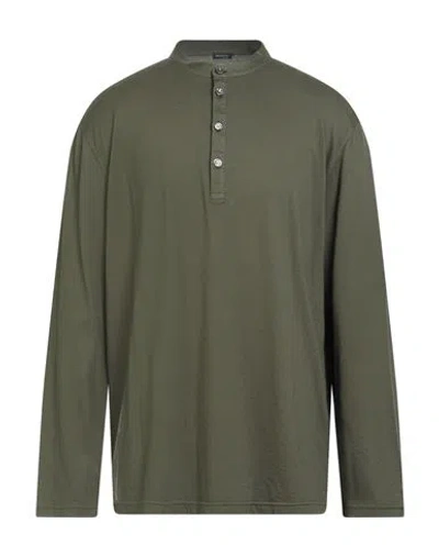 Kiton Man T-shirt Military Green Size 3xl Cotton, Cashmere