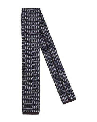 Kiton Man Ties & Bow Ties Dark Brown Size - Silk