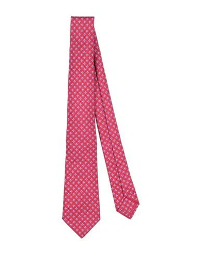 Kiton Man Ties & Bow Ties Magenta Size - Silk