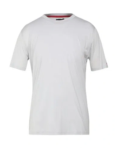 Kiton Man T-shirt Light Grey Size 42 Cotton