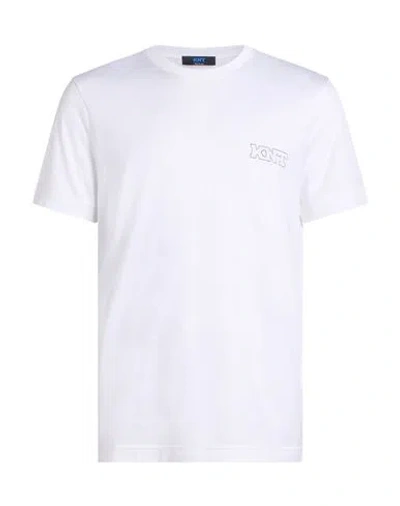 Kiton Man T-shirt White Size Xl Cotton