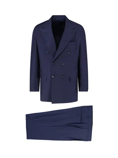 Kiton Men's 100% Wool Dress In Animal Print