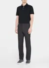 Kiton Men's 15 Micron Wool Trousers In Charcoal