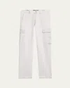 KITON MEN'S ACID WASH CARGO PANTS