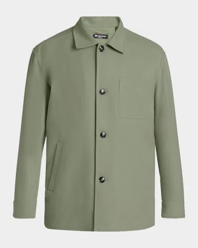 Kiton Men & Apos;s Cashmere Outdoor Jacket In Sage