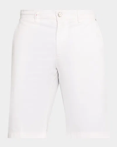 Kiton Men & Apos;s Cotton Stretch Bermuda Shorts In White