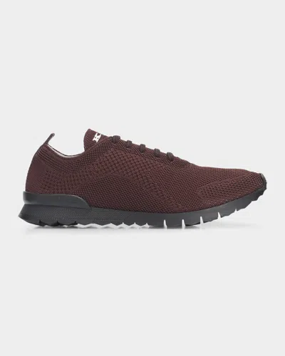 Kiton Men & Apos;s Fitb Knit Sneakers In Brown