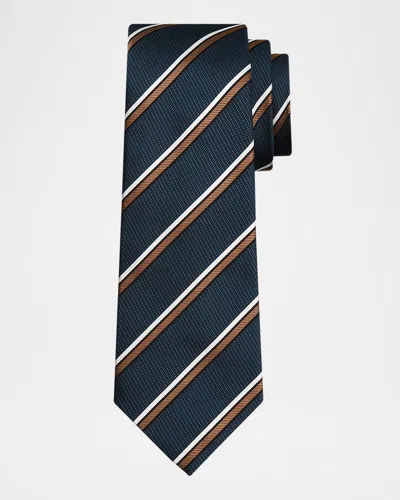 Kiton Men & Apos;s Multi-stripe Silk Tie In N/d