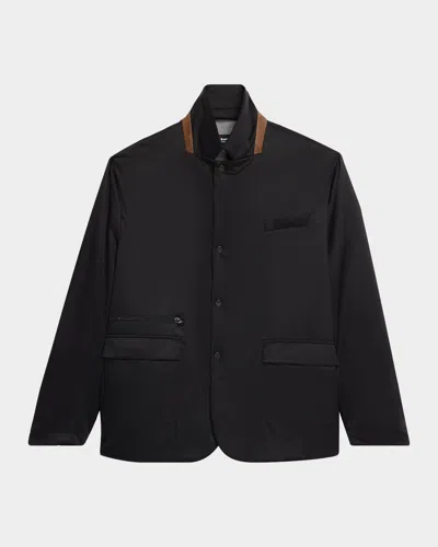 Kiton Men & Apos;s Performance Stand-collar Jacket In Black