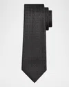Kiton Men's Solid Silk Tie In Gray