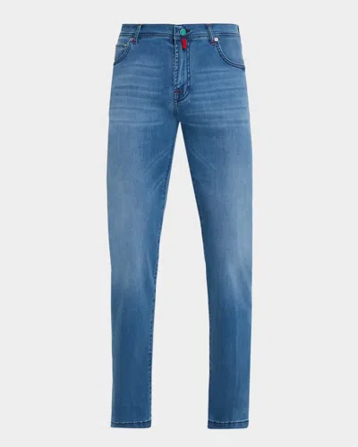 Kiton Men & Apos;s Slim Straight-leg Denim Jeans In Multi