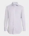 Kiton Men & Apos;s Solid Button-front Shirt In Blue