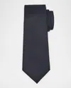 Kiton Men & Apos;s Solid Wool 7-fold Tie In Blue