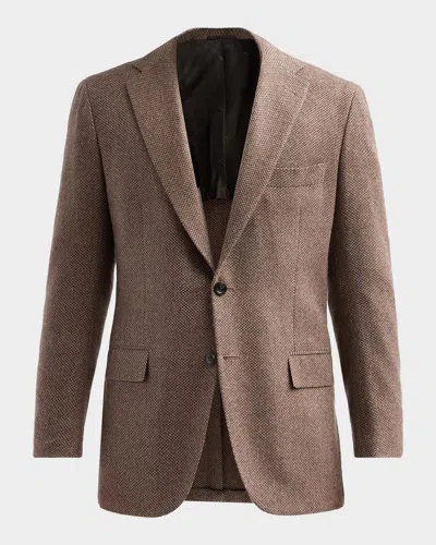 Kiton Men & Apos;s Woven Cashmere Sport Coat In Brown