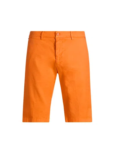Kiton Men's Corabba Straight-leg Shorts In Orange