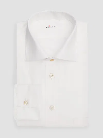 Kiton Men's Cotton Classic-fit Dress Shirt In Multi