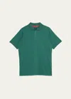 KITON MEN'S COTTON PIQUE POLO SHIRT