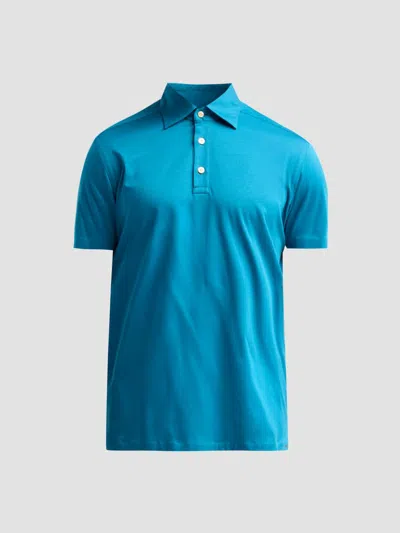 Kiton Men's Cotton Polo Shirt In Multi