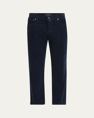 Kiton Men's Cotton Stretch Slim Five-pocket Pants In Black