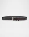 Kiton Men's Crocodile Leather Belt In Brwn