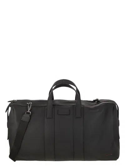 KITON MEN'S DEERSKIN DUFFLE BAG
