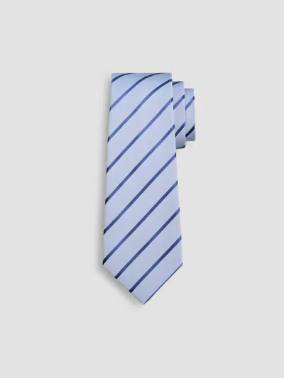 Kiton Men's Diagonal Stripe Silk Tie In Blue