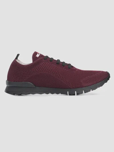 Kiton Men's Fitb Knit Low-top Sneakers In Animal Print