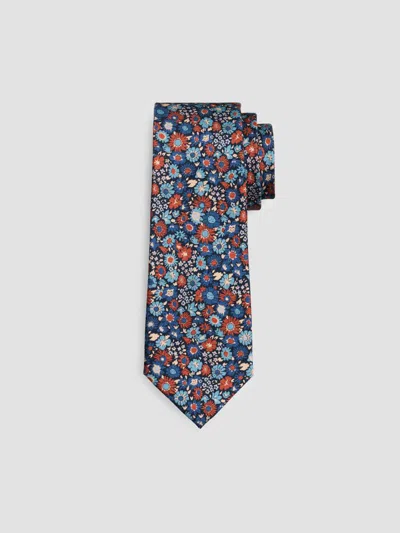 Kiton Men's Floral Silk Tie In Blue