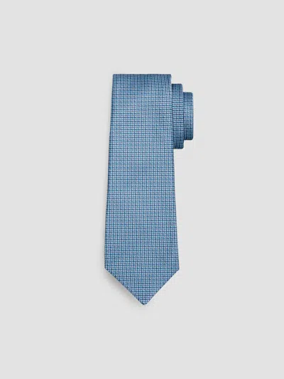Kiton Men's Floral Woven Silk Tie In Blue