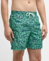 KITON MEN'S GEOMETRIC-PRINT SWIM TRUNKS