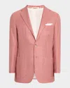 Kiton Men's Houndstooth Sport Coat In Red