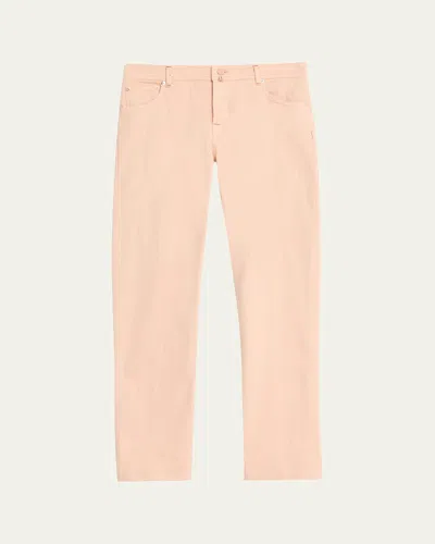 Kiton Men's Kurabo Slim Five-pocket Pants In Orange