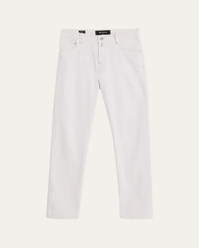 Kiton Men's Kurabo Straight-leg Stretch Five-pocket Pants In Gray
