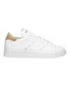 Kiton Suede-trimmed Embroidered Logo-print Leather Sneakers In White
