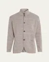 Kiton Men's Linen Blend Spagna Jacket In Multi
