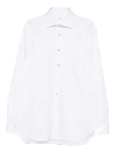 Kiton Long-sleeve Button-up Shirt In Red