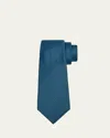 Kiton Men's Micro-houndstooth Silk 7-fold Tie In #n/a