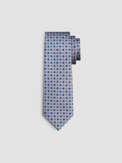 Kiton Men's Mini Geometric Silk Tie In Light Pink