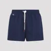 Kiton Drawstring Swimming Trunks In Blue