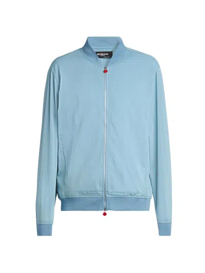 Kiton Men's Pahoa Cotton Jacket In Blue