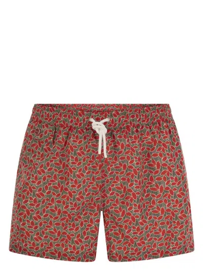 KITON MEN'S PATTERNED BEACH BOXERS
